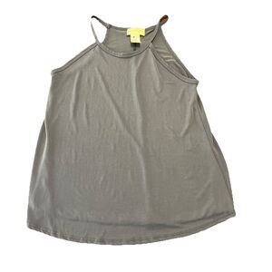 ENOUGH ABOUT ME Blue Halter Neck Tank Women’s Size XS